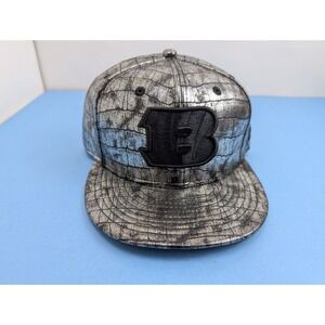 RARE New Era Metallic Silver Alligator Skin NFL Cincinnati Bengals Hat OSFM Snap